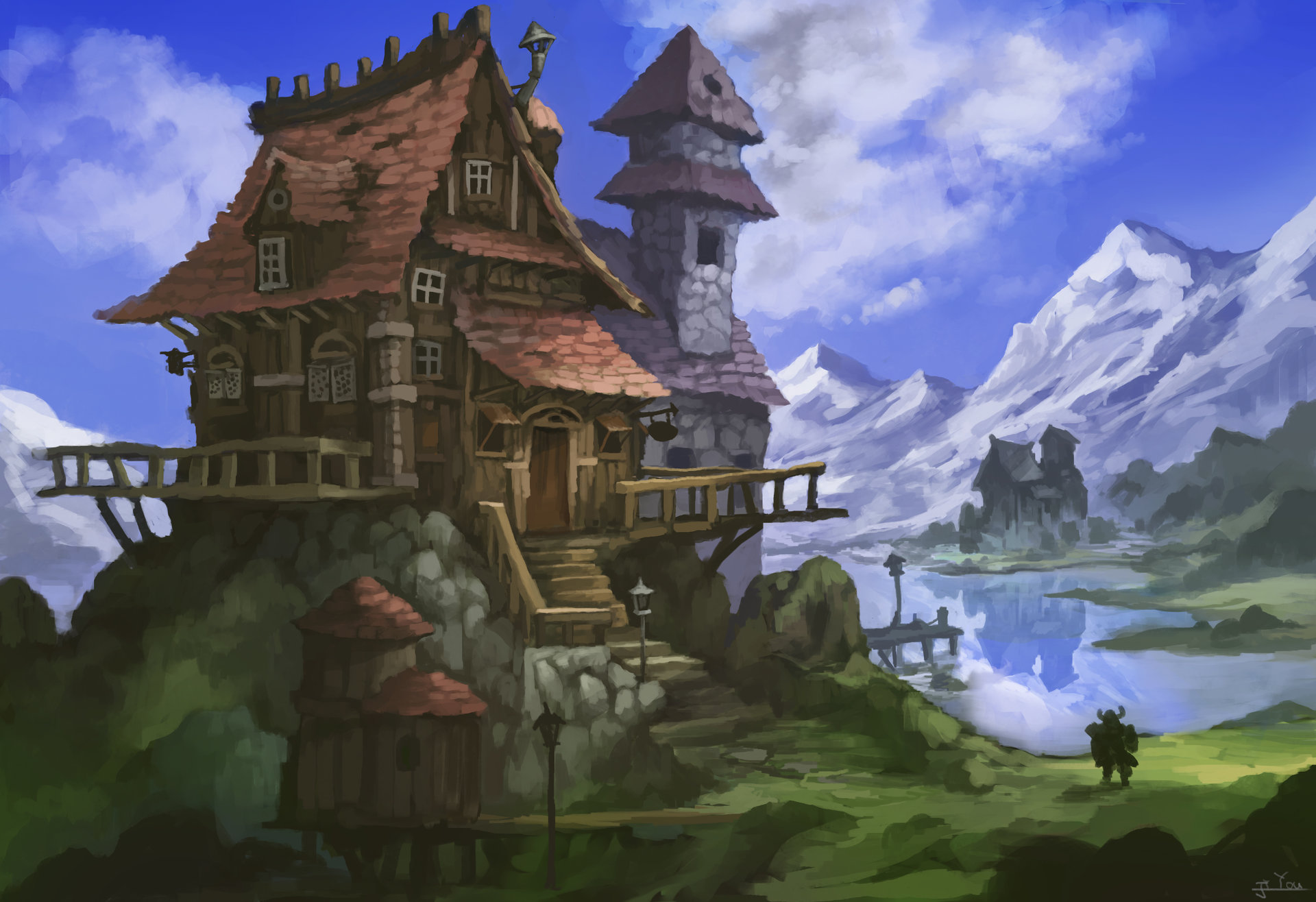 ArtStation Dwarf house