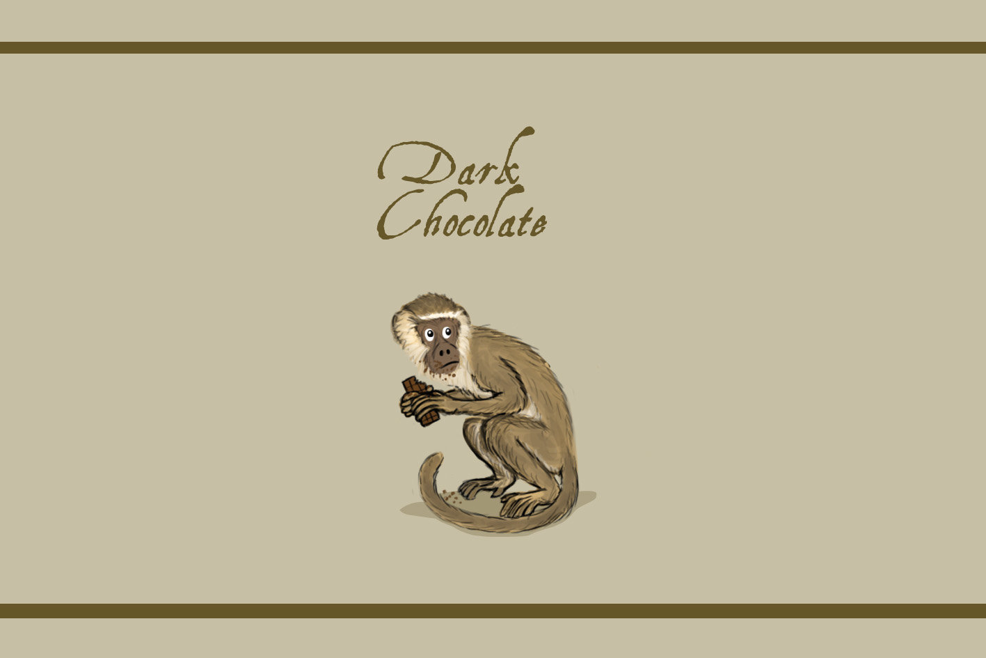 Chocolate wrapping - "Monkey chocolate" (2014)