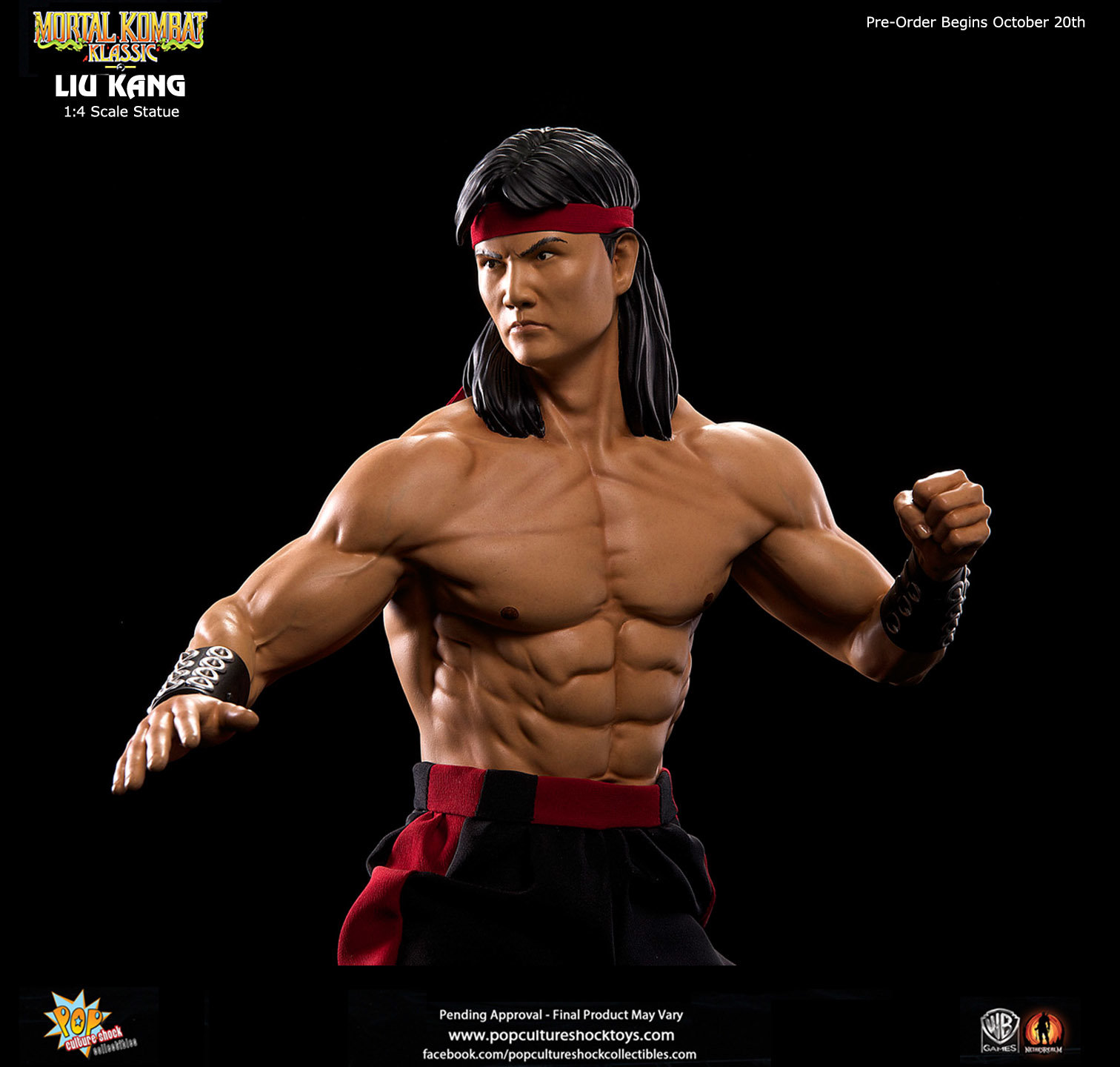 Liu Kang 1/4 Scale Statue for Pop Culture Shock Collectibles