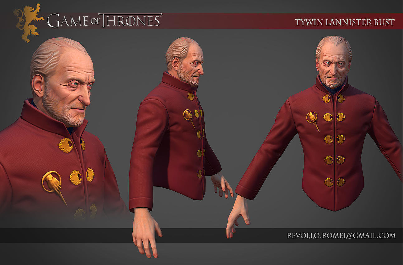 Low Res Bust of Tywin Lannister