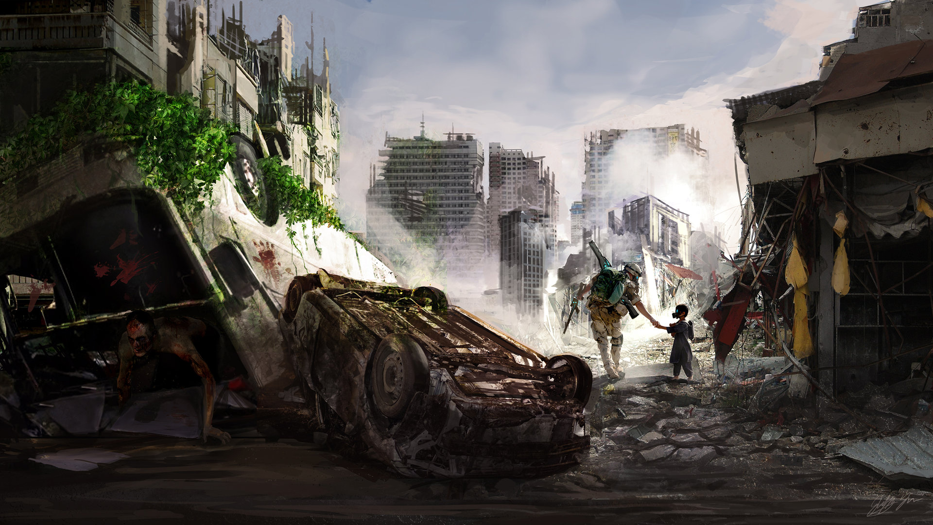 Artstation Overgrown Concept Art Jeffrey Yu