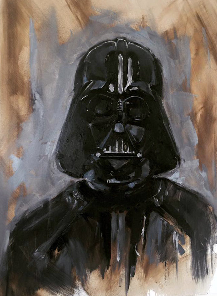 Artstation Darth Vader Oilpainting Ismael Alabado