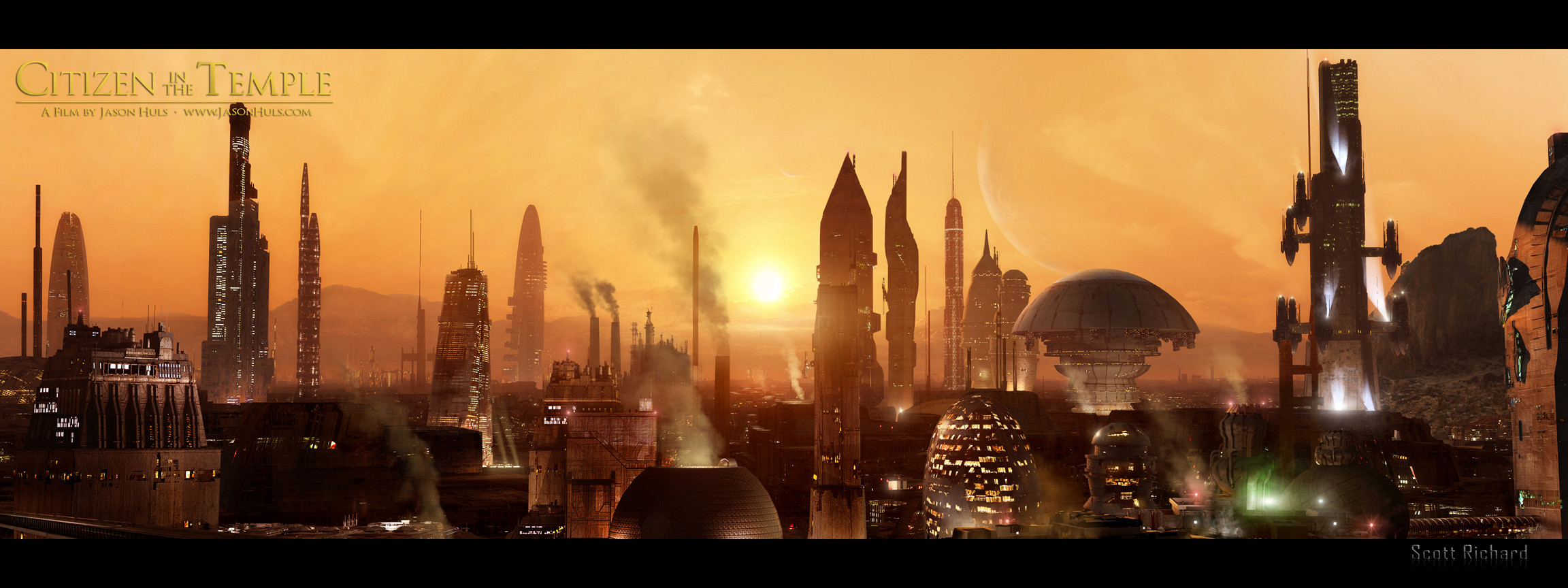 Matte Painting for the Movie Citizen in the Temple 