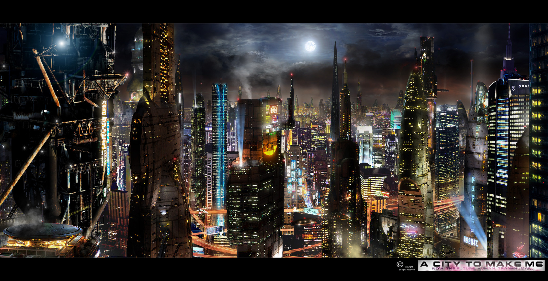 Matte Painting for the Movie A City to Make Me