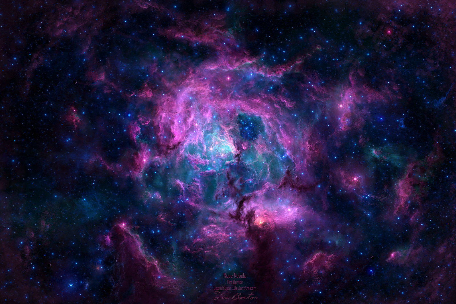 ArtStation - Rose Nebula, Tim Barton