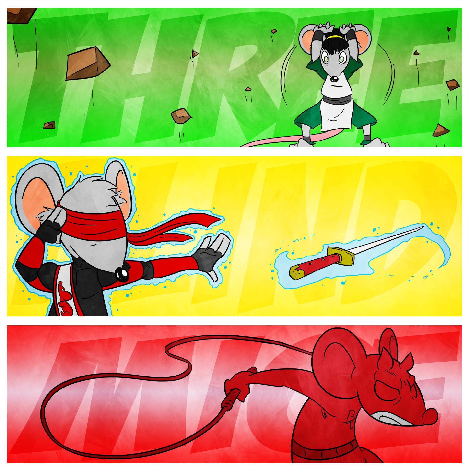 Ryan Huertas - Sketch Dailies: Three Blind Mice