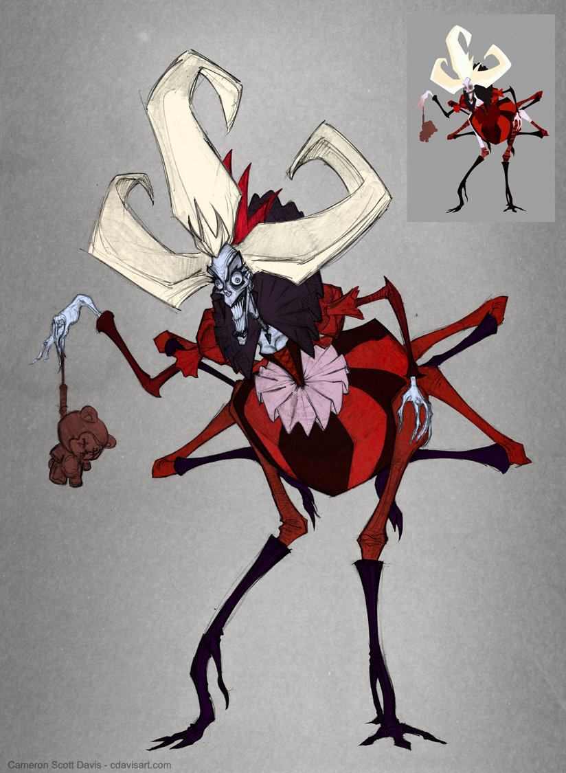 Scanned. Flat color added in Photoshop