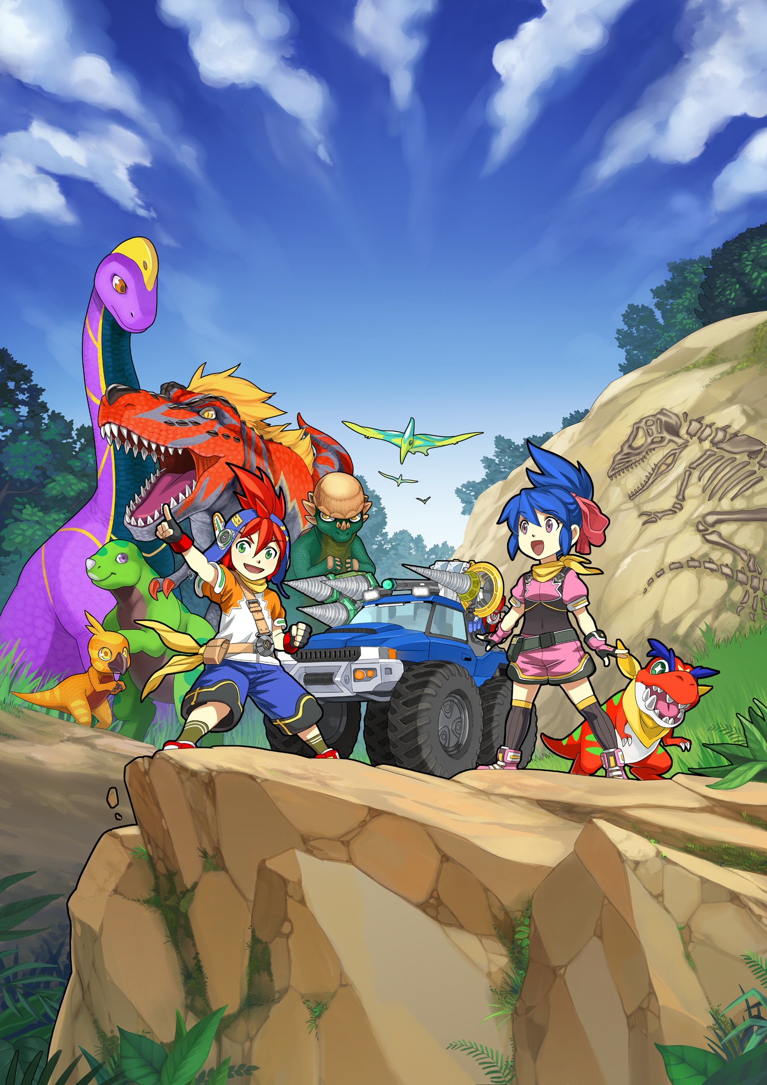 Artstation Fossil Fighters Frontier Nintendo Mikiko Art