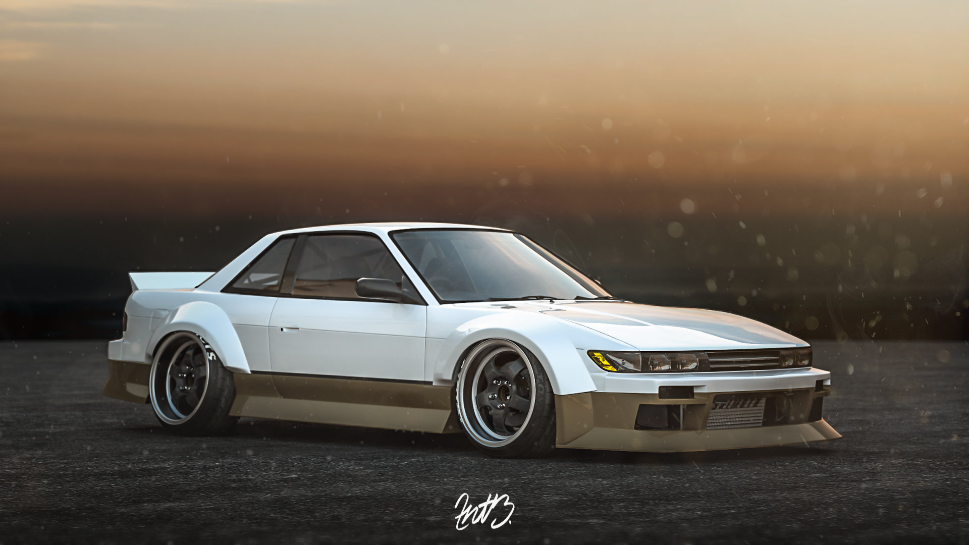 Artstation Nissan Silvia S13 Dream Bunny Artur Borovik