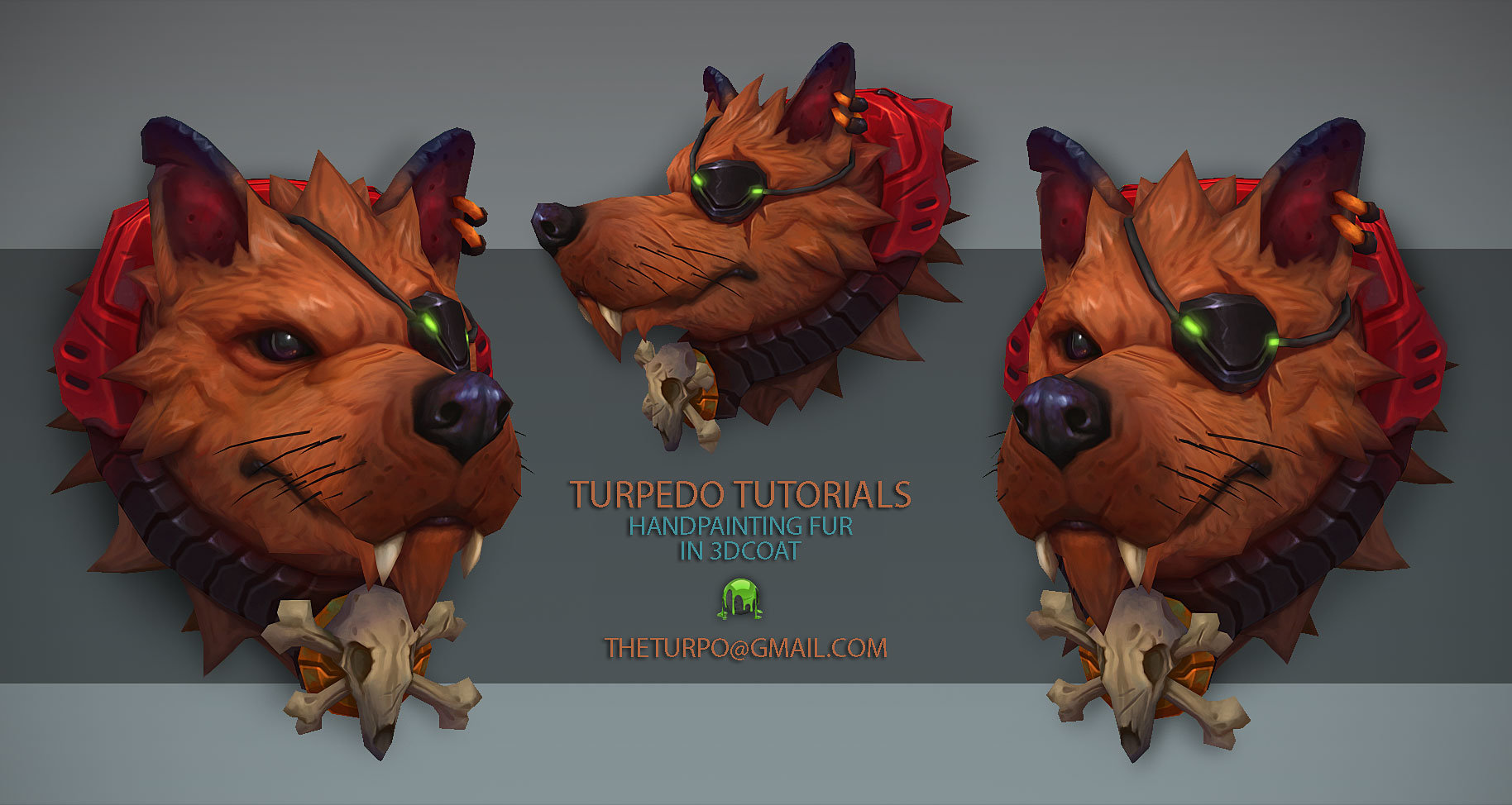 Artstation Gumroad Tutorial Space Pirate Dog Kelvin Tan