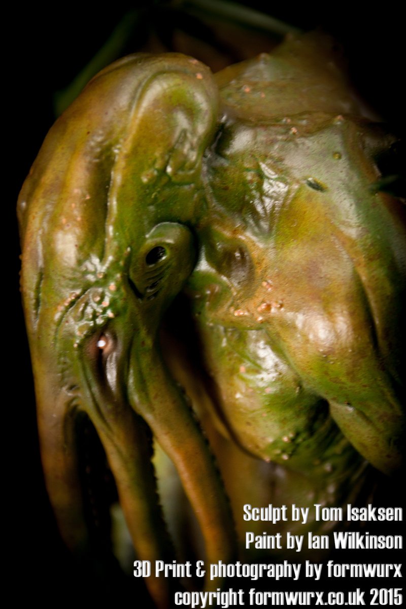 Jason Spiller Cthulhu 3D Print, original sculpt by Tom Isaksen