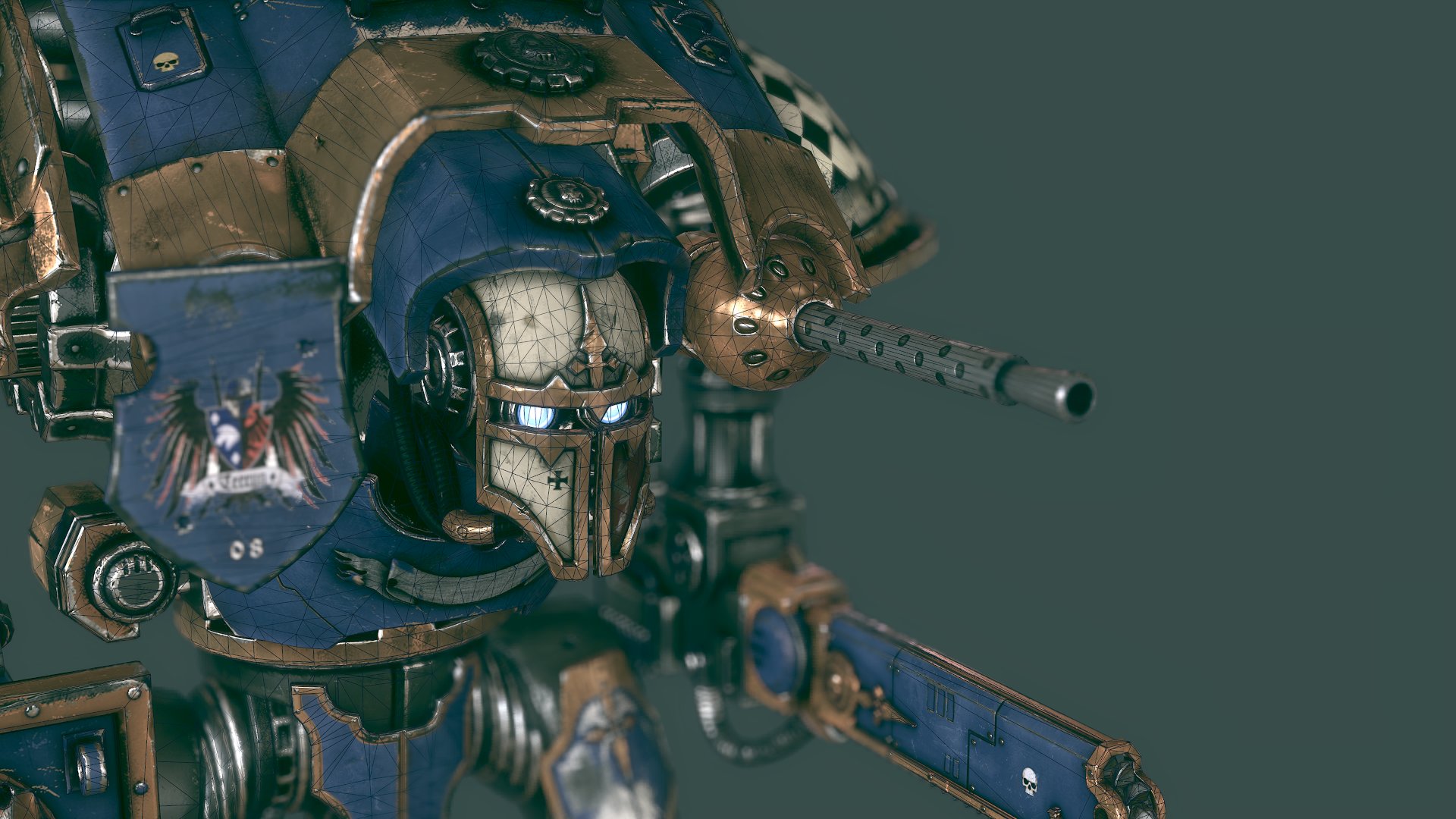 Artstation Warhammer 40k Imperial Knight Wip Alexander Scherbinin