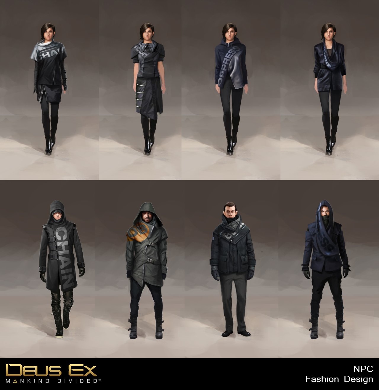 Artstation Deus Ex Mankind Divided Npc Fashion Design Bruno Gauthier Leblanc