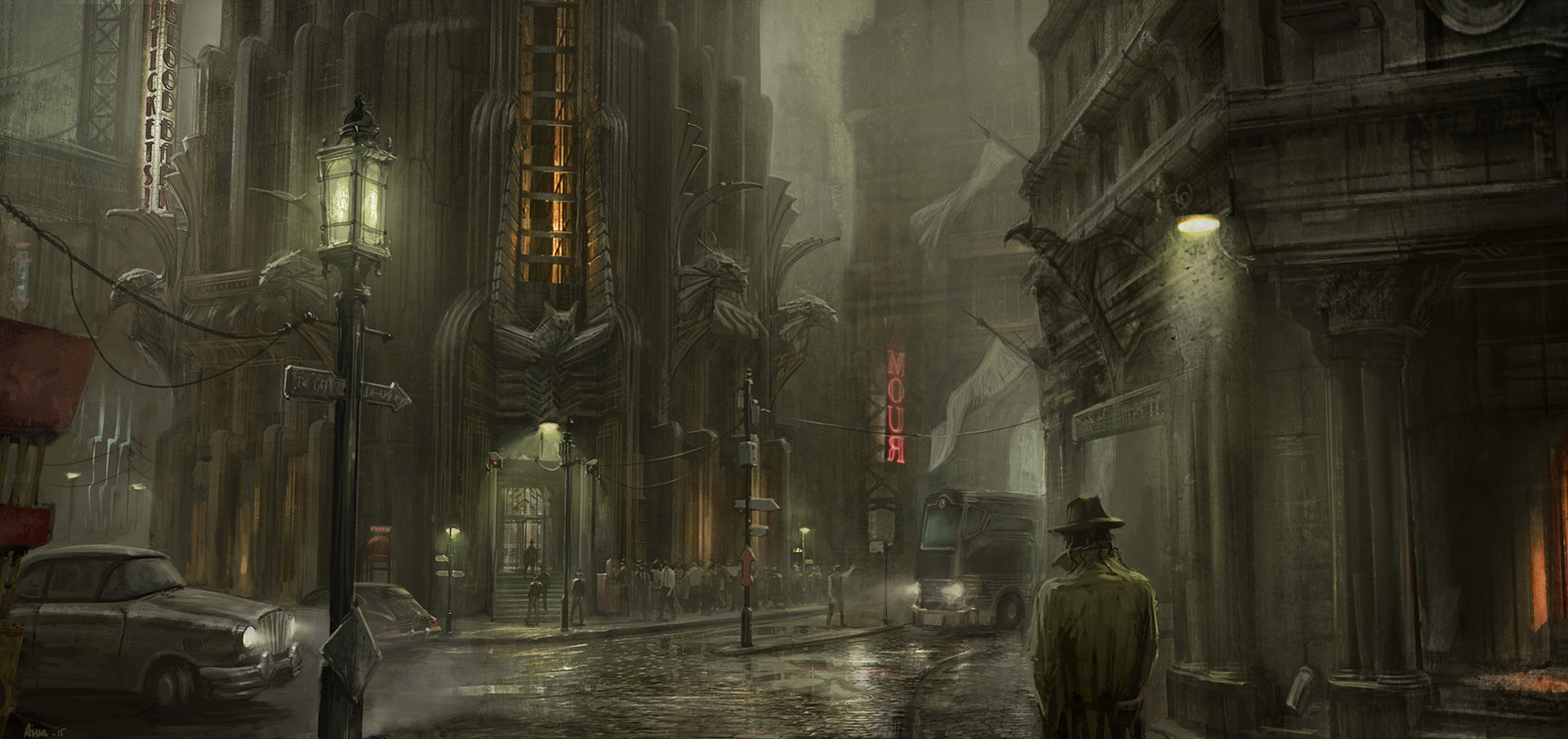 Cyberpunk noir