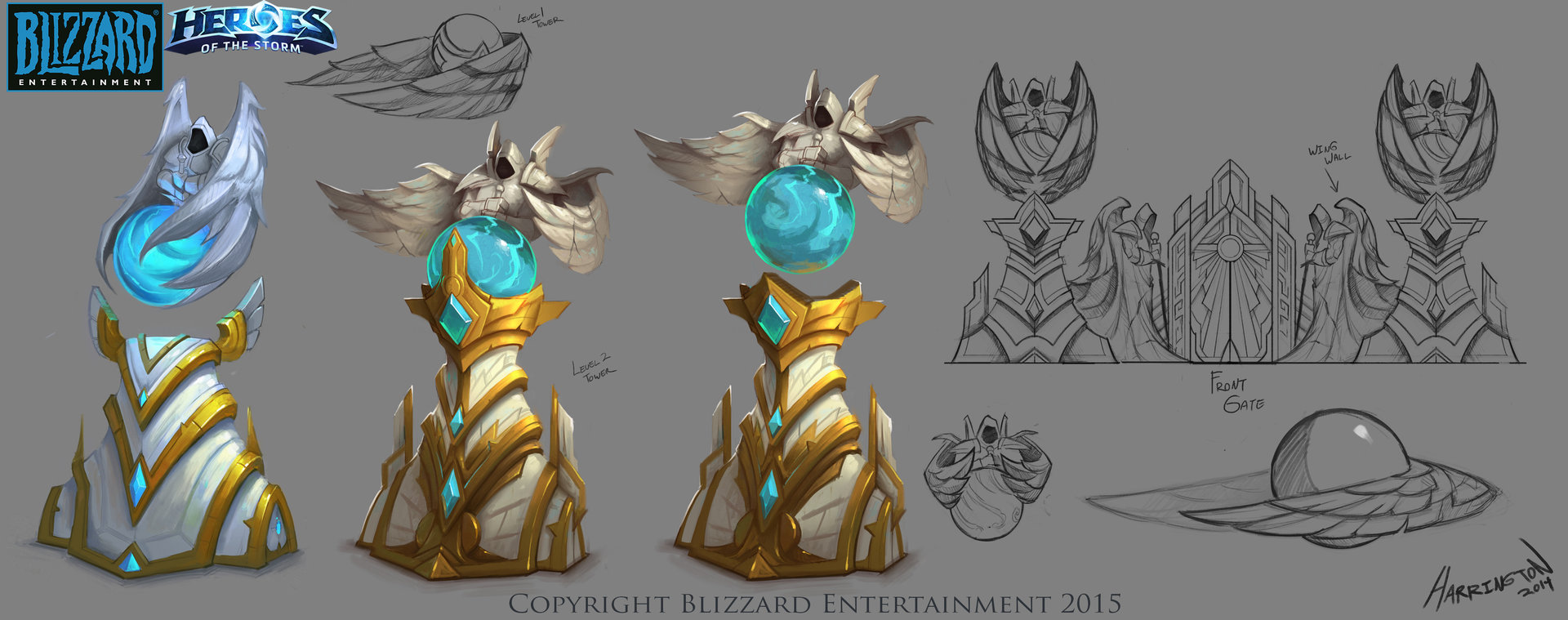 Artstation Heroes Of The Storm Heaven Tower Concept David Harrington