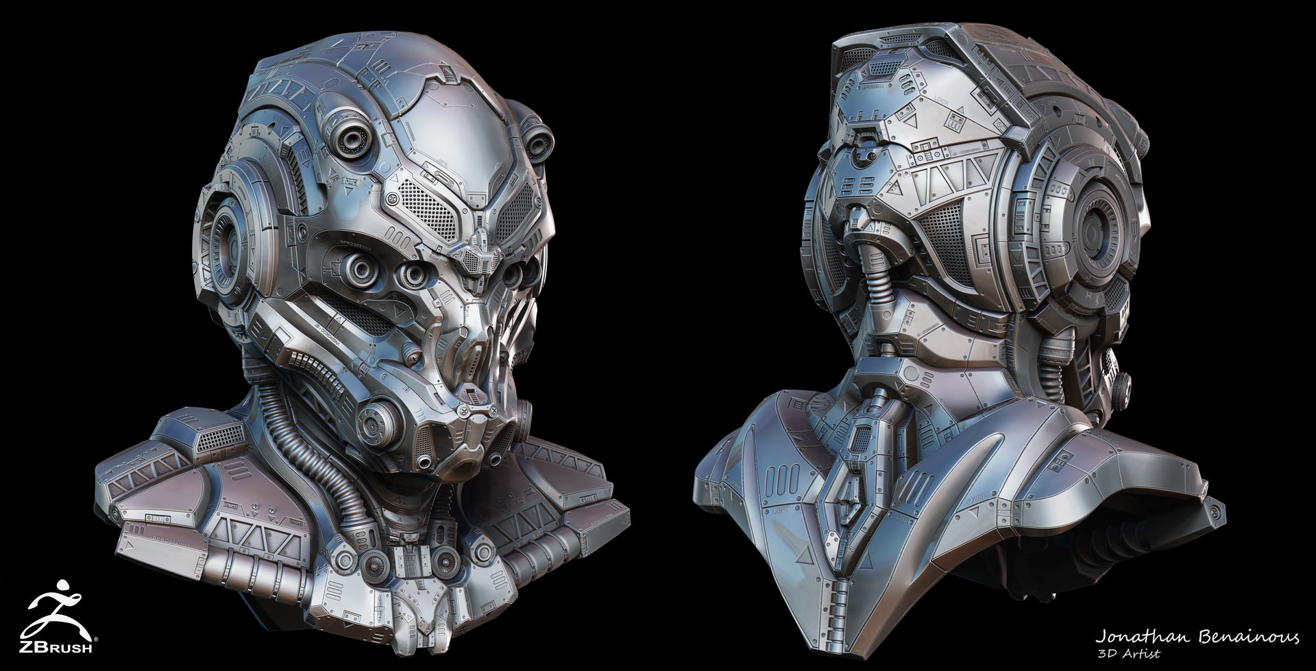 Jonathan BENAINOUS - Sci-Fi Helmet - By Jonathan BENAINOUS