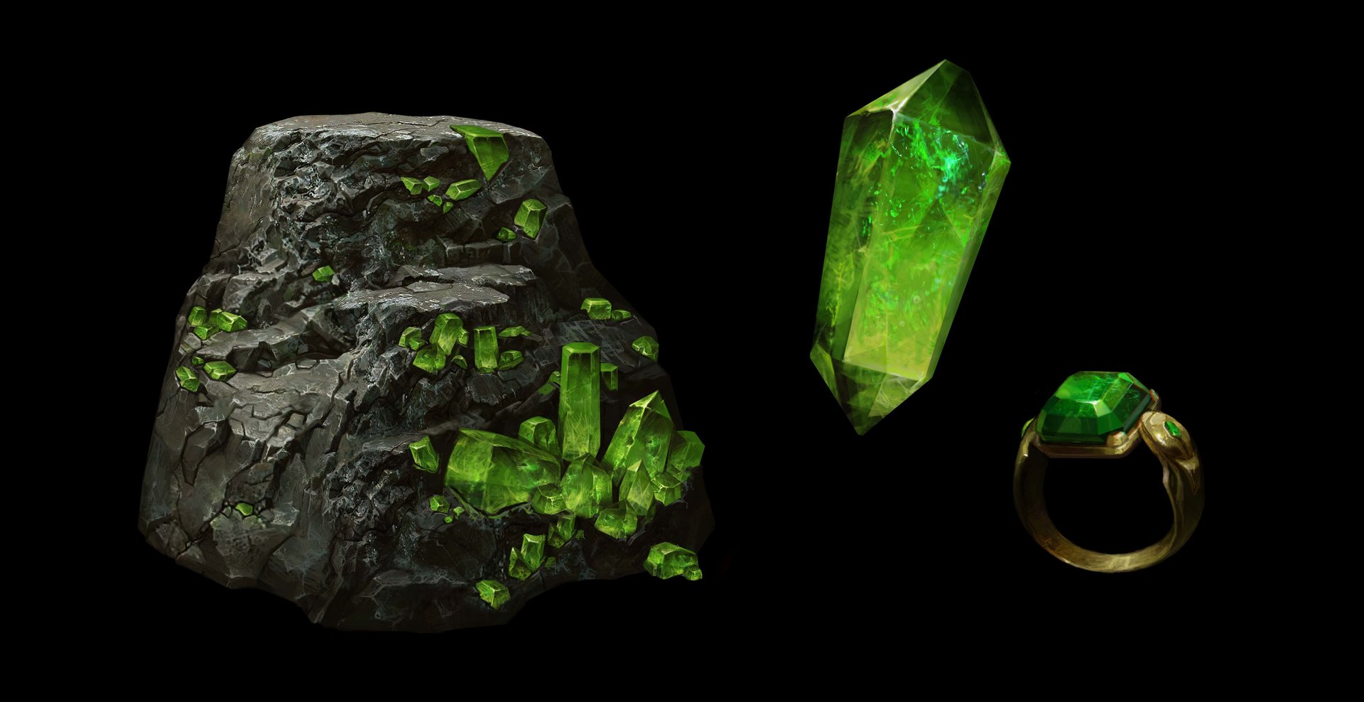 Artstation Mineral Assets Betty Jiang
