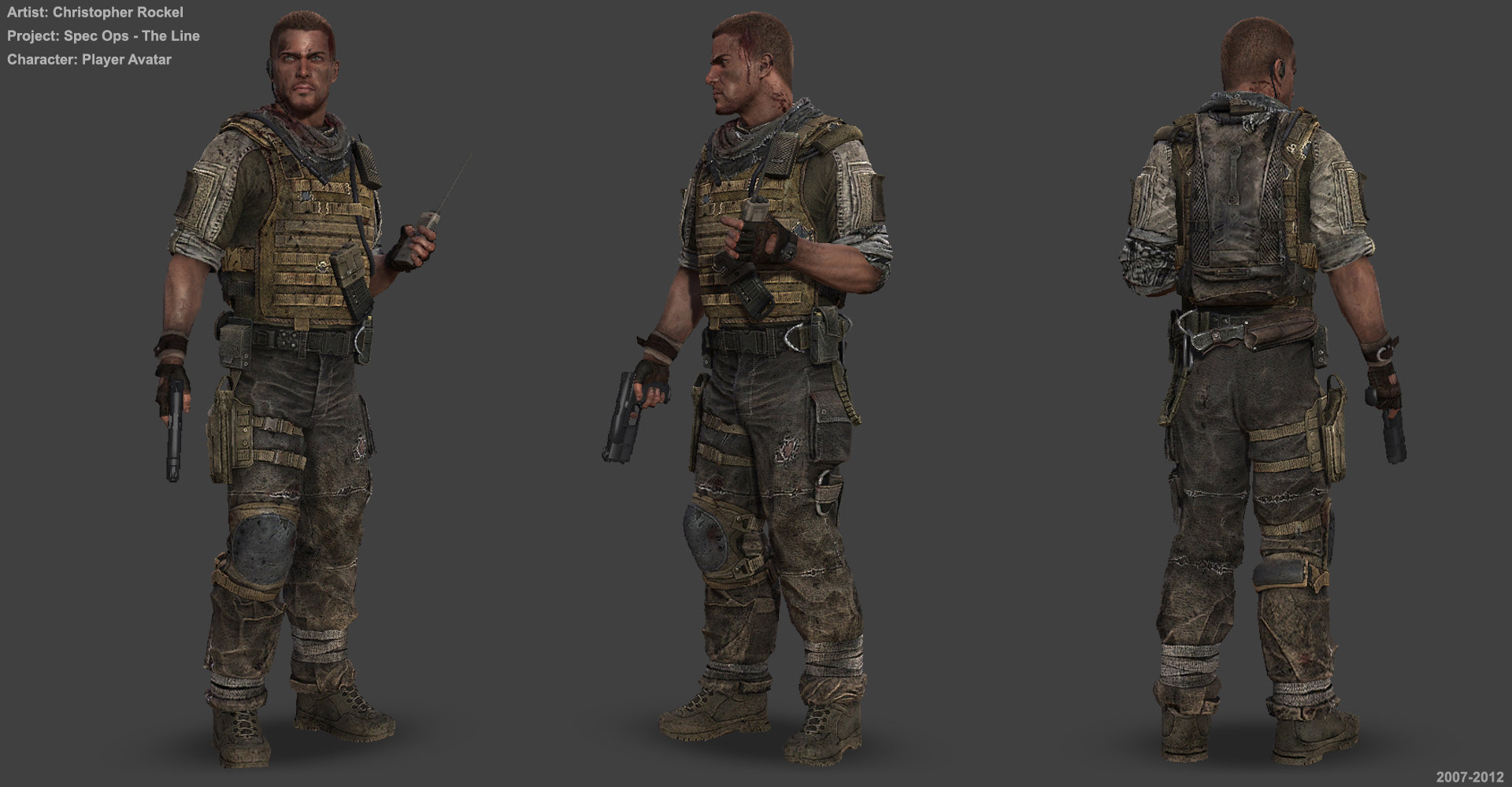 Artstation Spec Ops The Line Characters Christopher Rockel