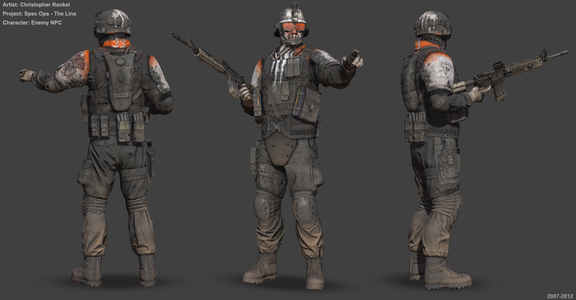 Artstation Spec Ops The Line Characters Christopher Rockel