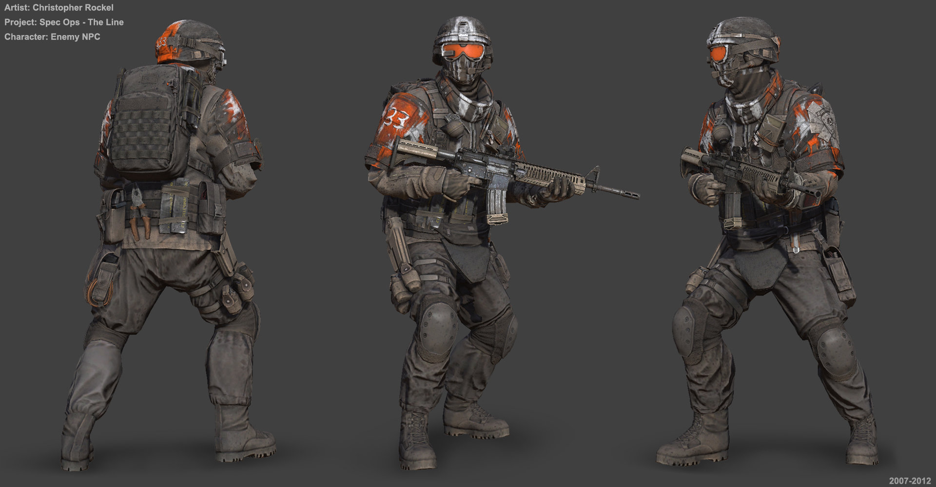 Artstation Spec Ops The Line Characters Christopher Rockel