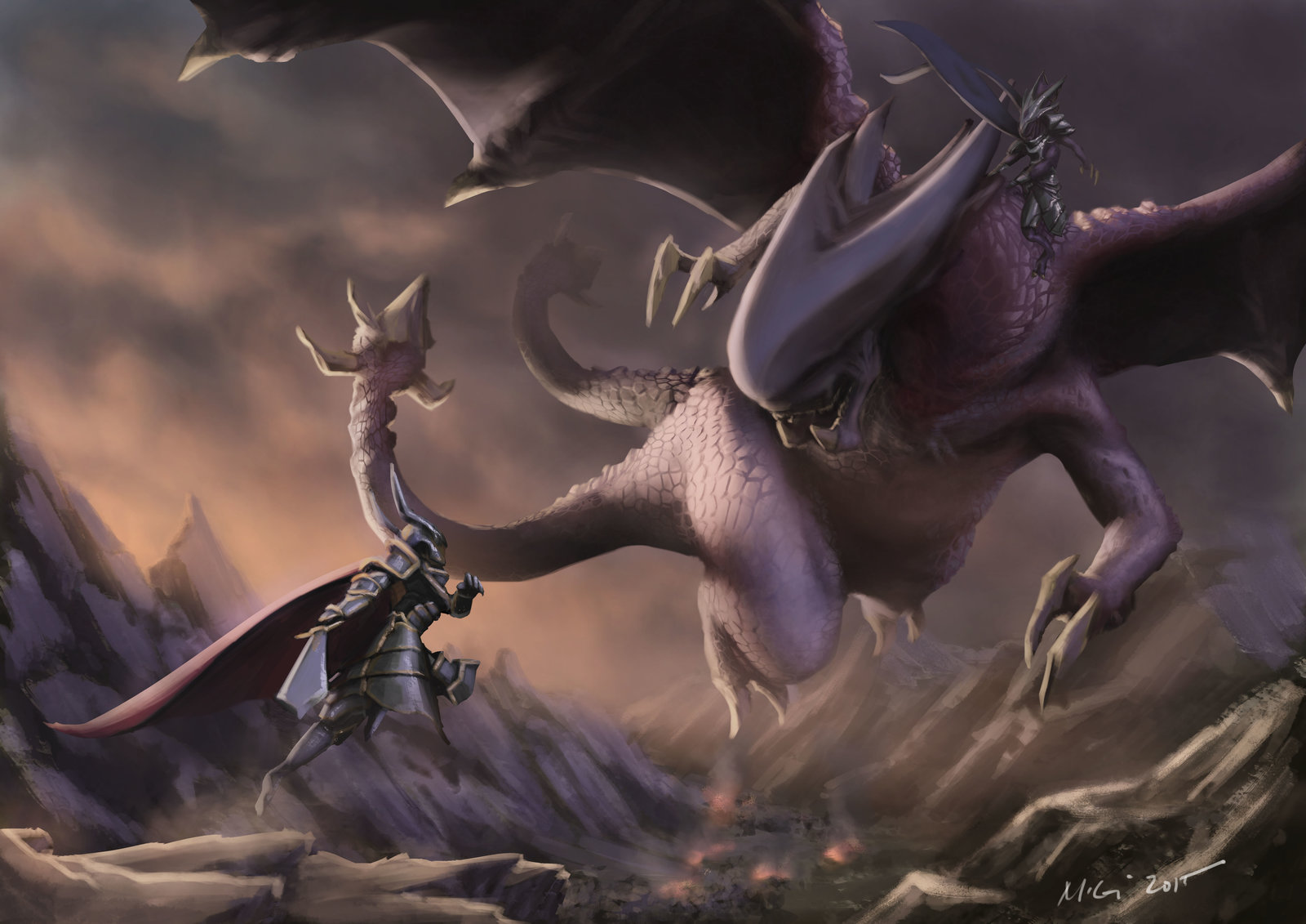 epic dragon battle