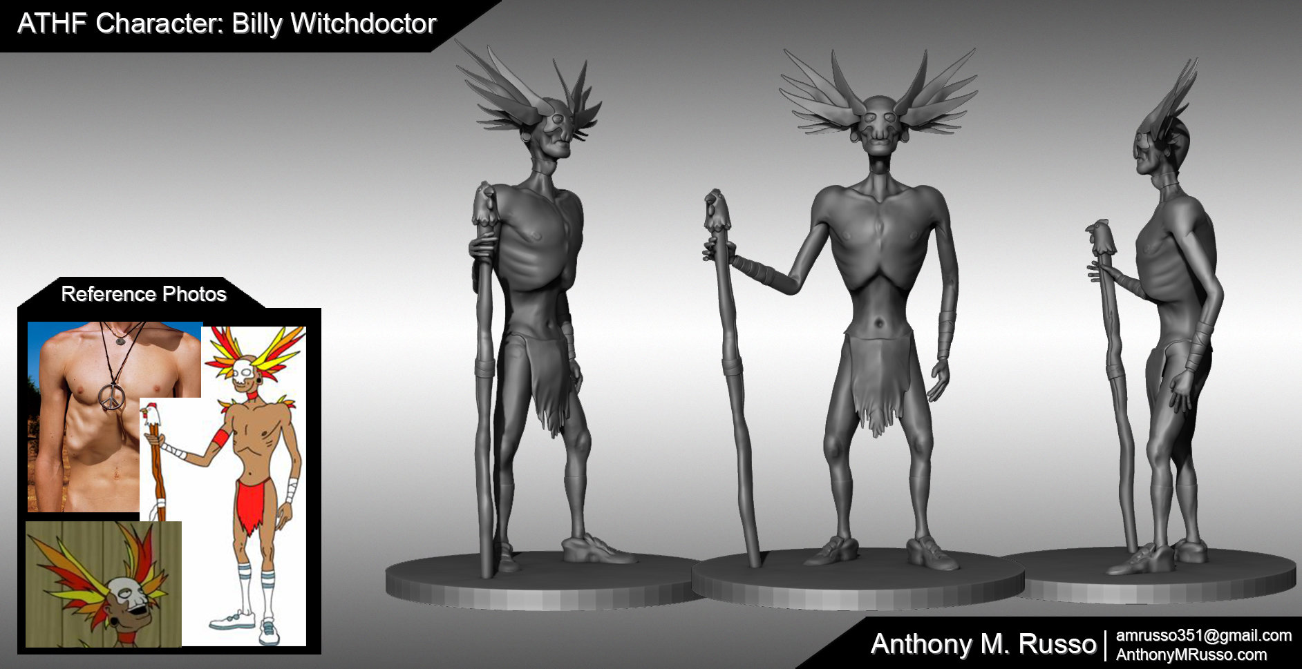Artstation Aqua Teen Hunger Force Billy Witchdoctor Anthony Russo