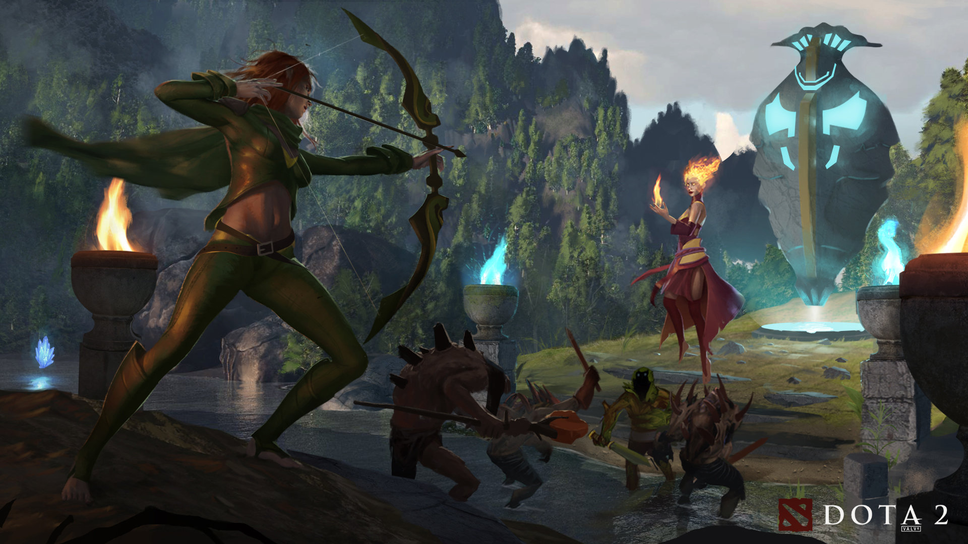 ArtStation - Dota 2: Battle at Mid, Stephen Stark