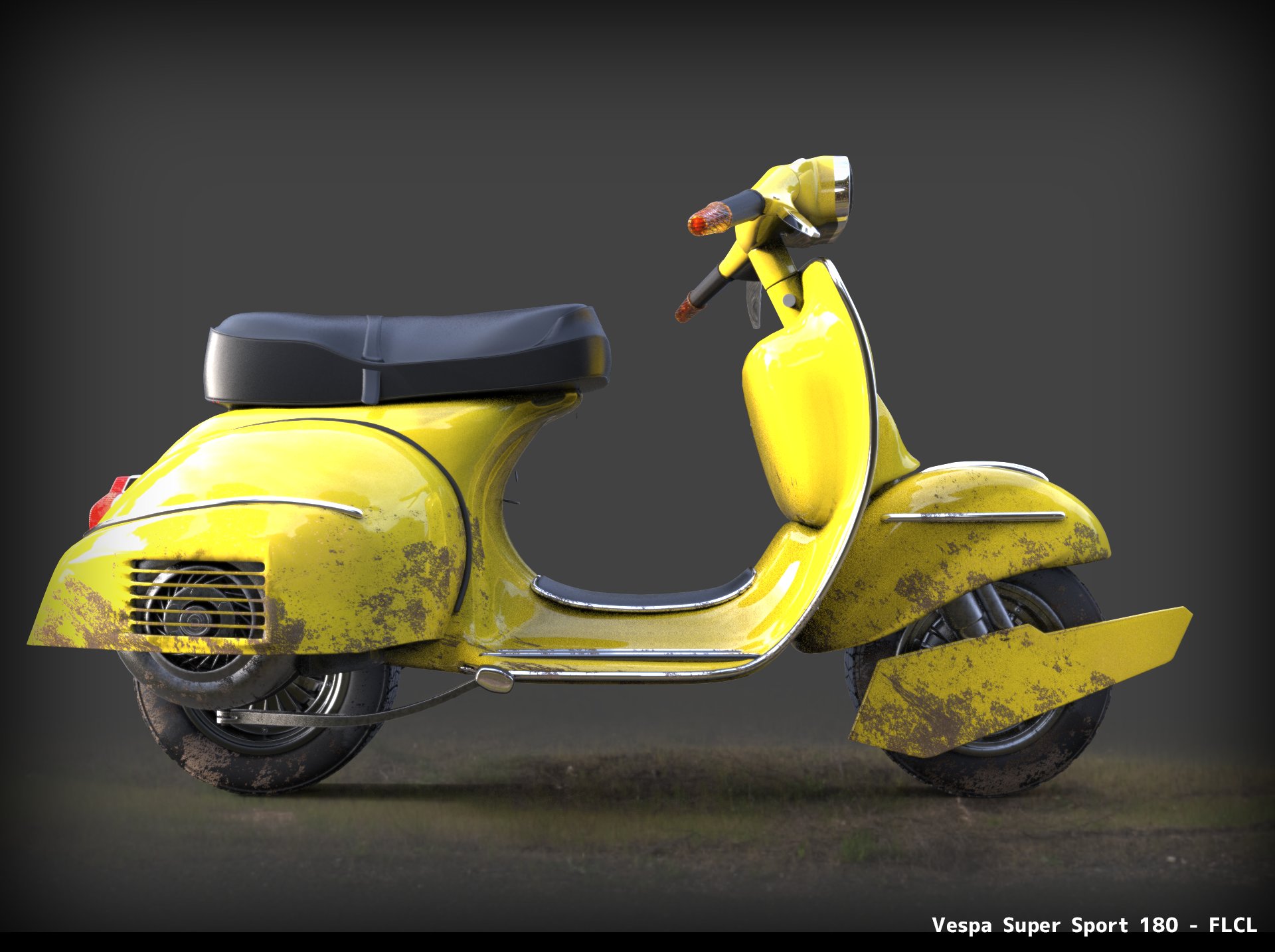 Artstation Flcl Vespa Super Sport 180 Christopher Kissoon
