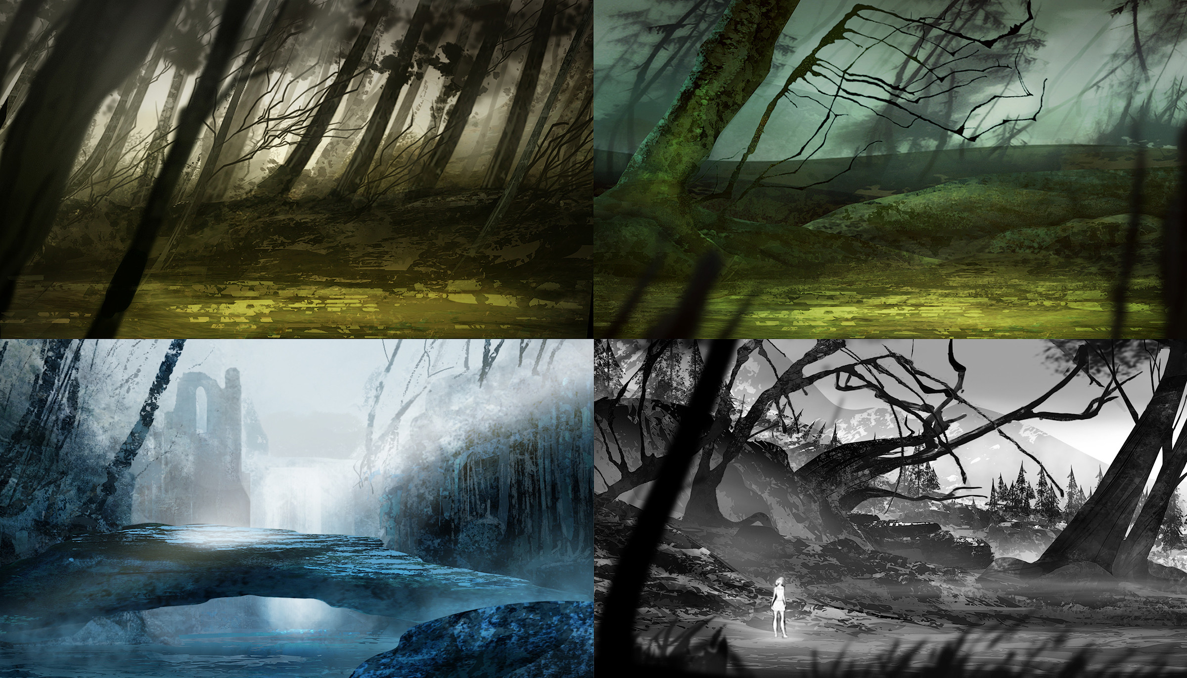 Child of Light: Environment layout 