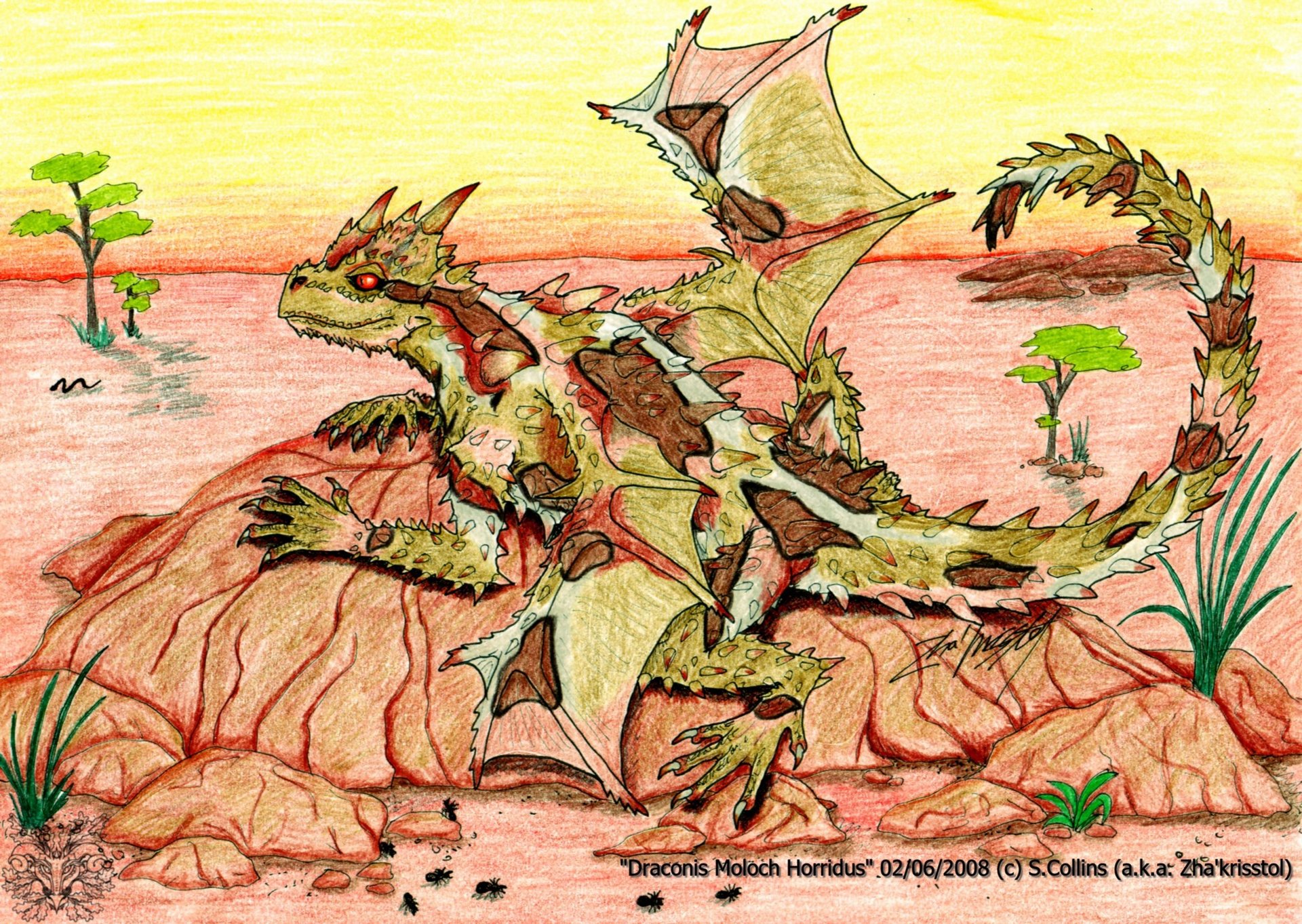 Artstation Draconis Moloch Horridus Zha Krisstol Collins