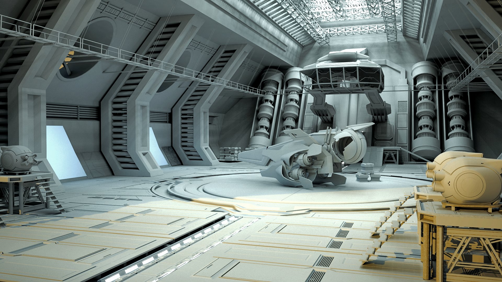 Bosko Ognjevic Sci fi Hangar WIP bosko-ognjevic-sci-fi-hangar-wip