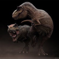 Artstation T Rex Fanart Laszlo Vida