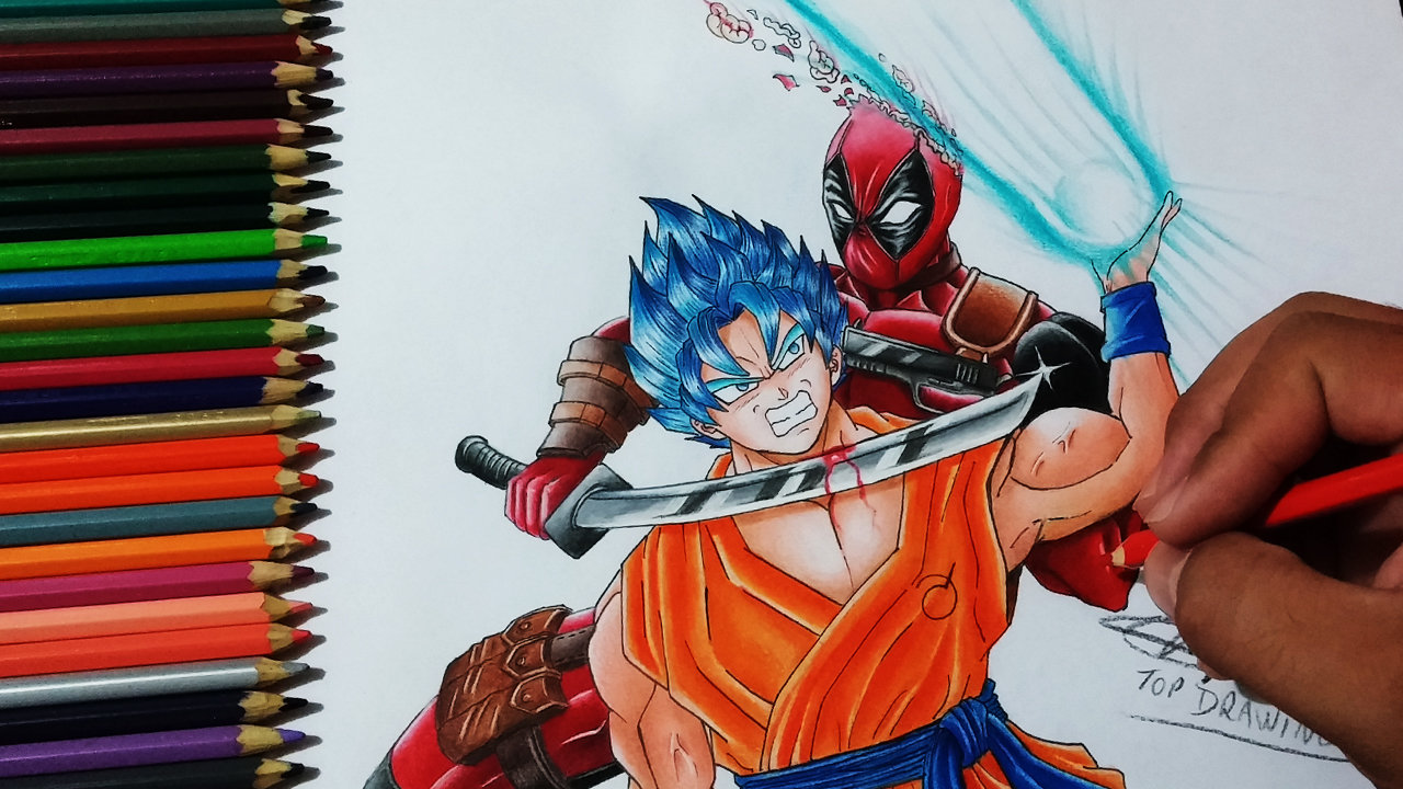 How To Draw Goku And Naruto, Step by Step, Drawing Guide, by Dawn - DragoArt