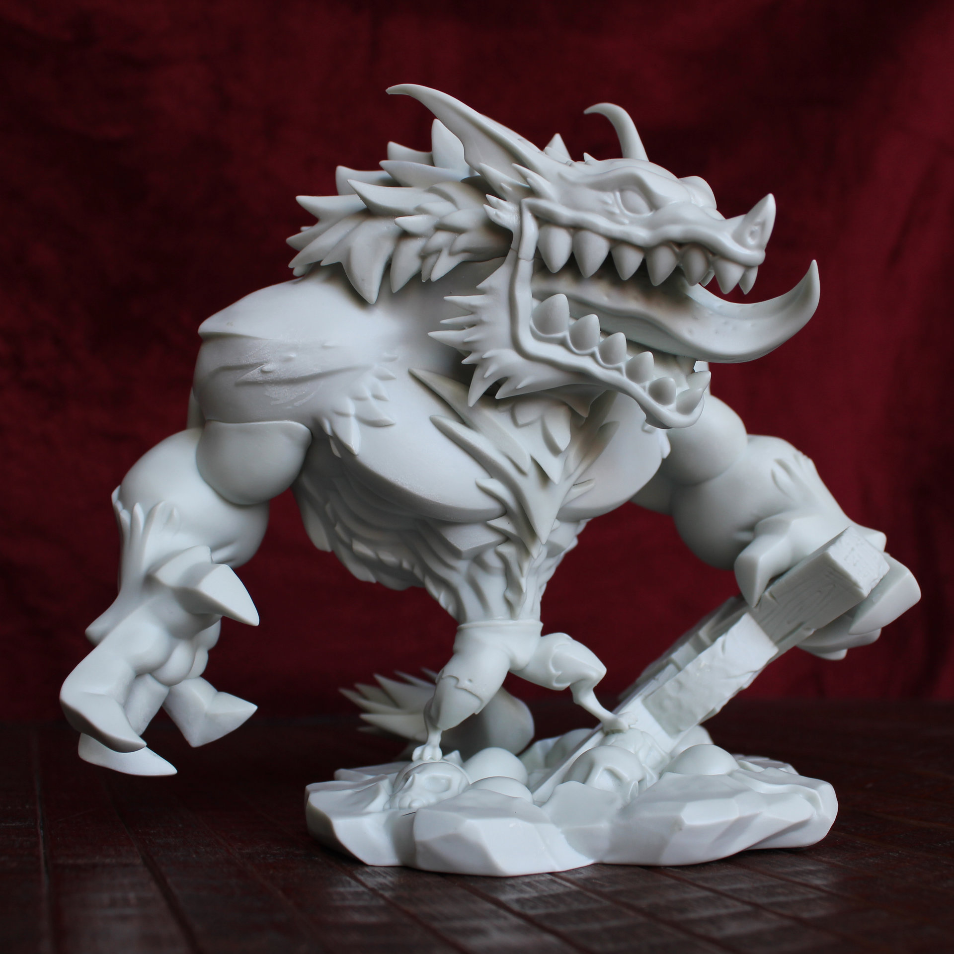 ArtStation Werewolf Statue