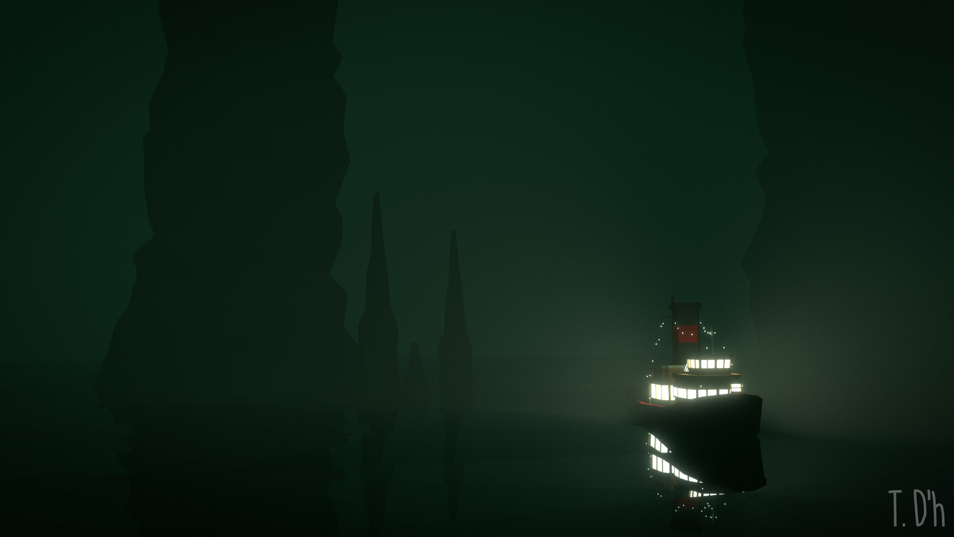 Artstation Low Poly Sunless Sea Tim D Hoore