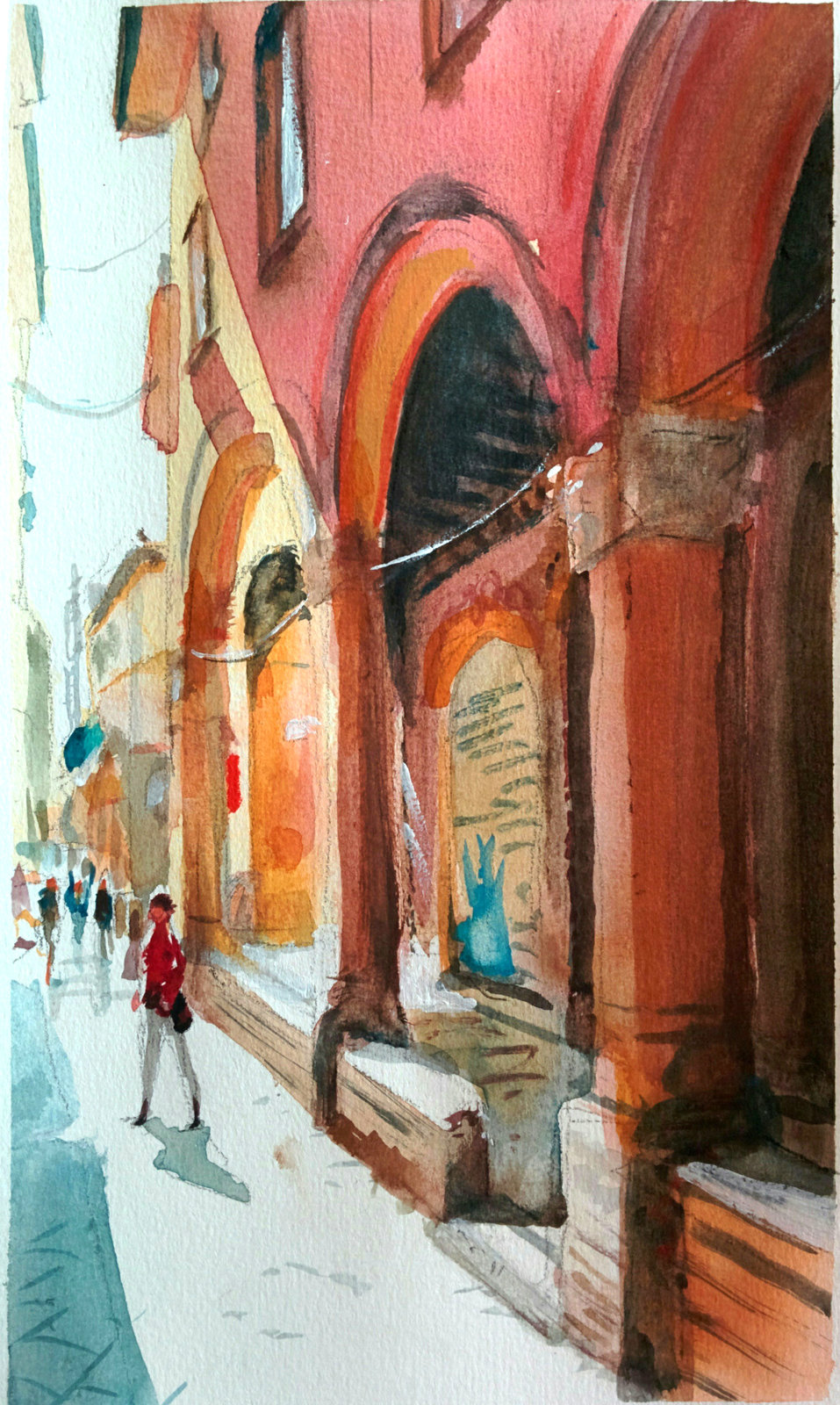 A street in fair Bologna