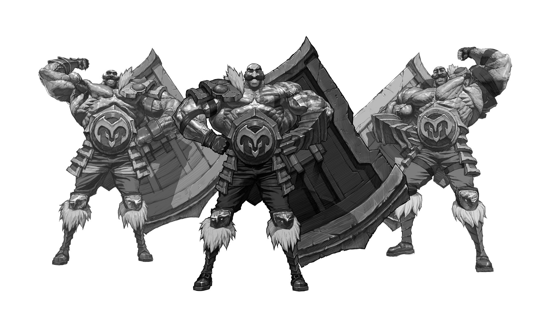 Artstation League Of Legends Braum Concept Study Seung