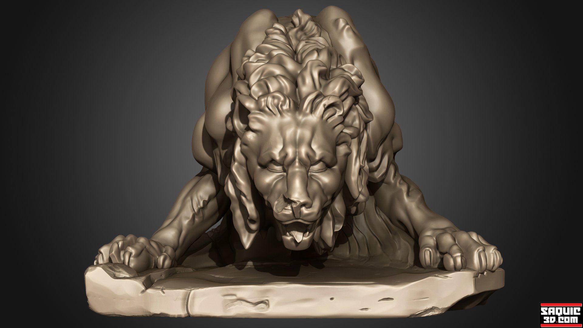Artstation Bernini Lion Rene Saquic