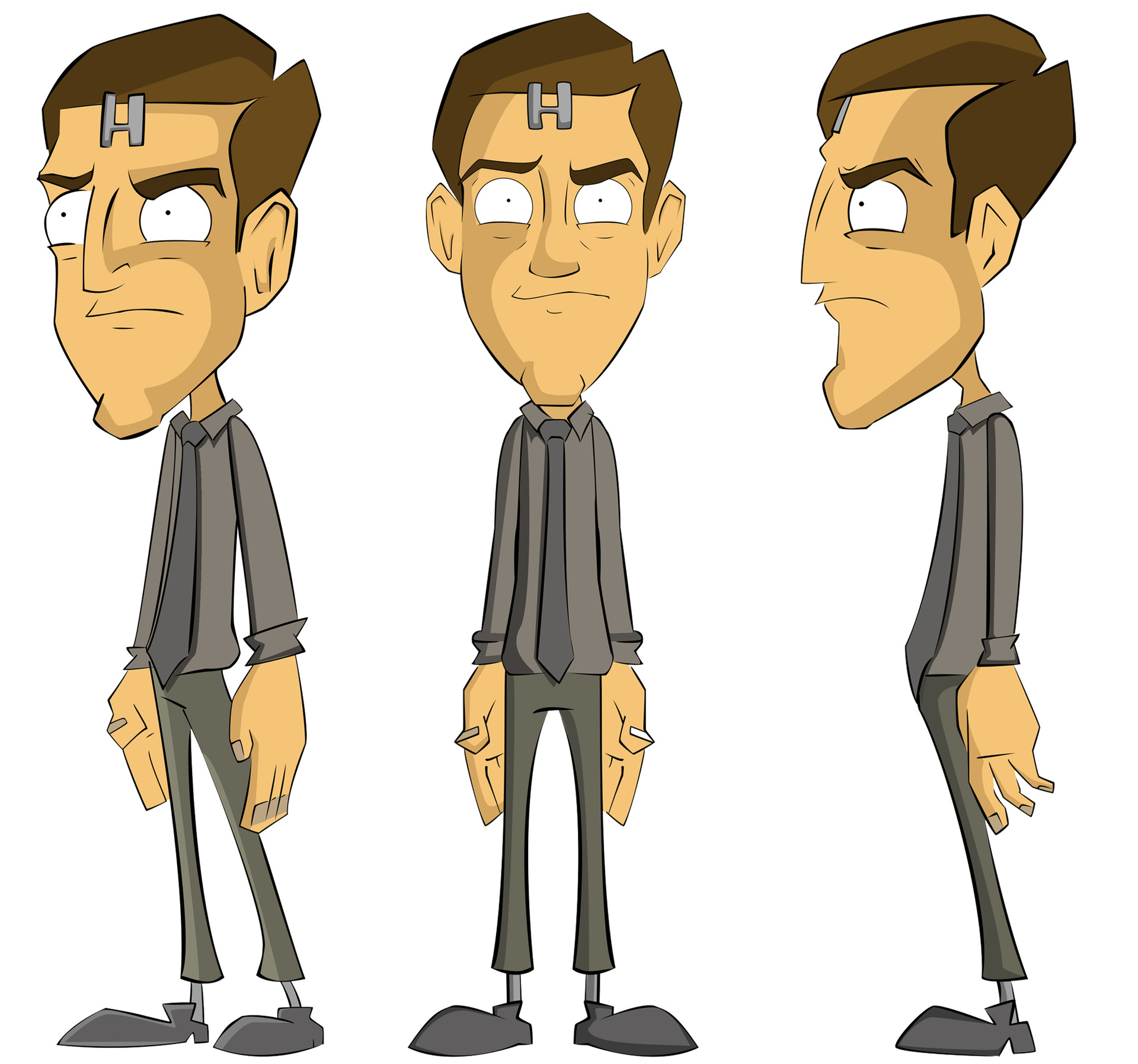 Tom hart red dwarf character turnarounds