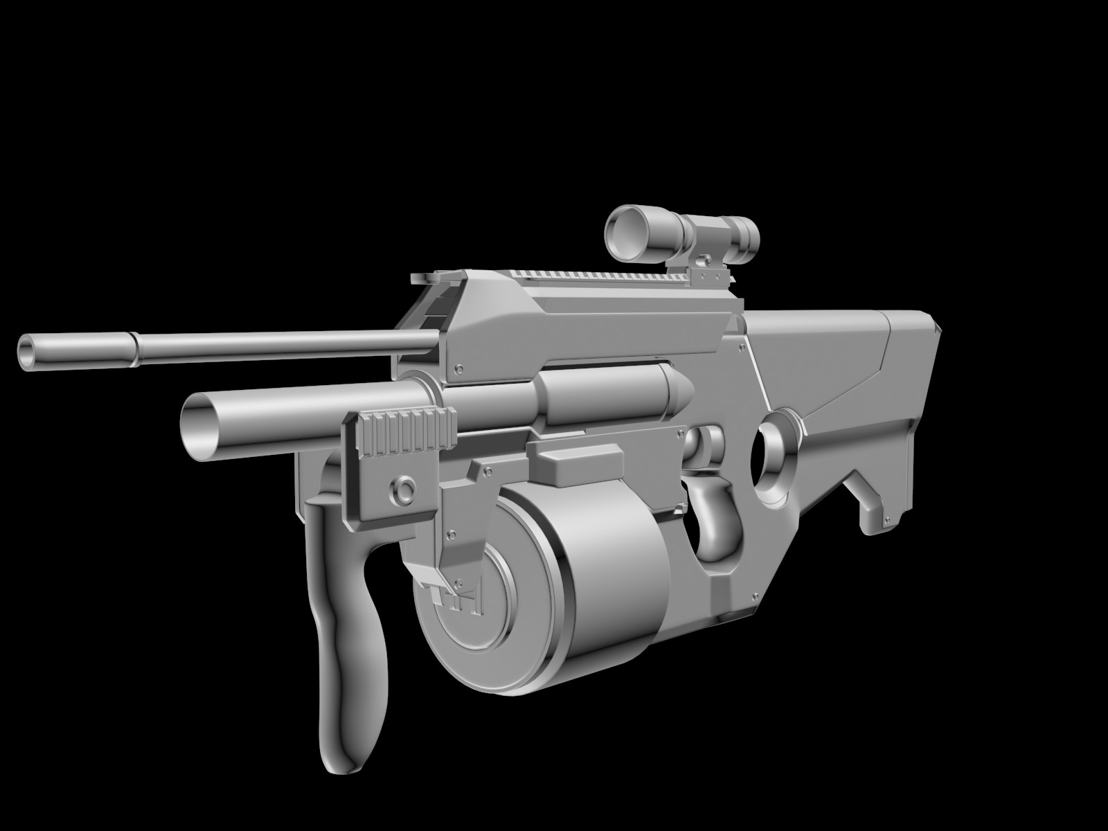 20/9mm SMG with Grenade launcher.