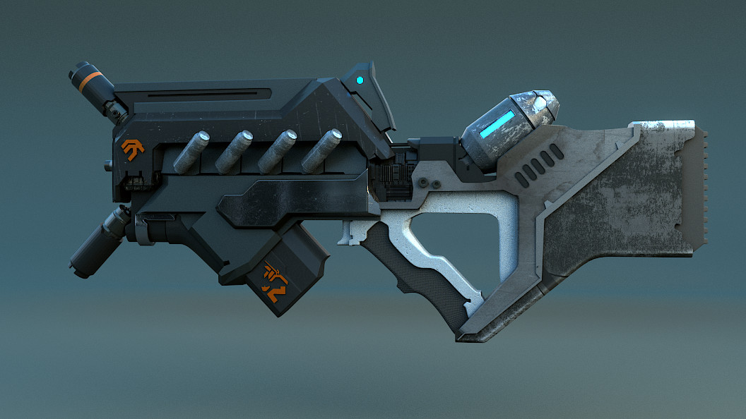 Artstation Sci Fi Gun Wing Wai Sze