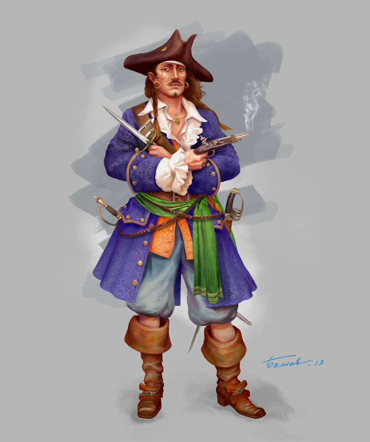 Пират 1 без. Гамид Балиев. Балиев Гамид художник. Концепт персонажа пират. Персонаж пират для игр.