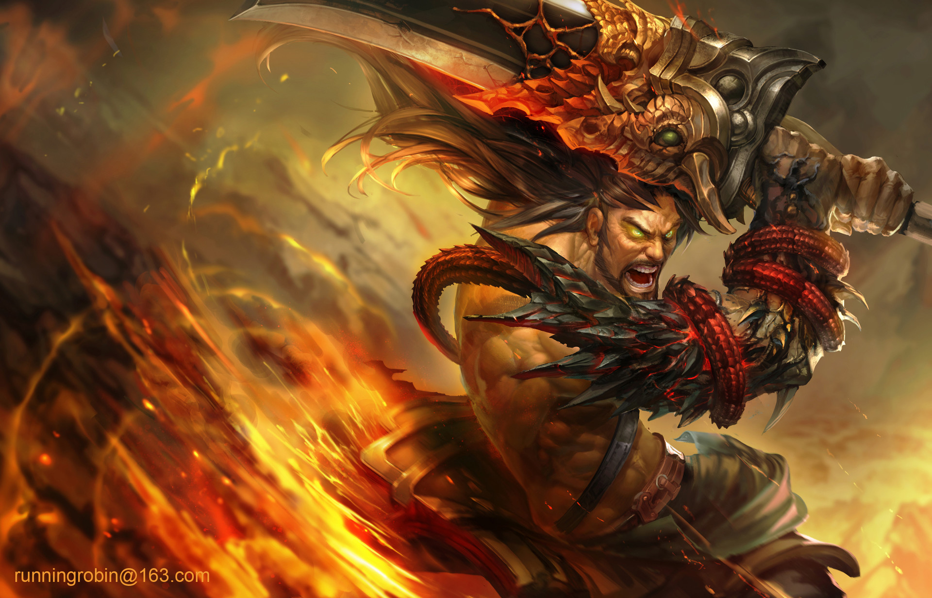 Artstation League Of Legends Tryndamere Robin Ruan