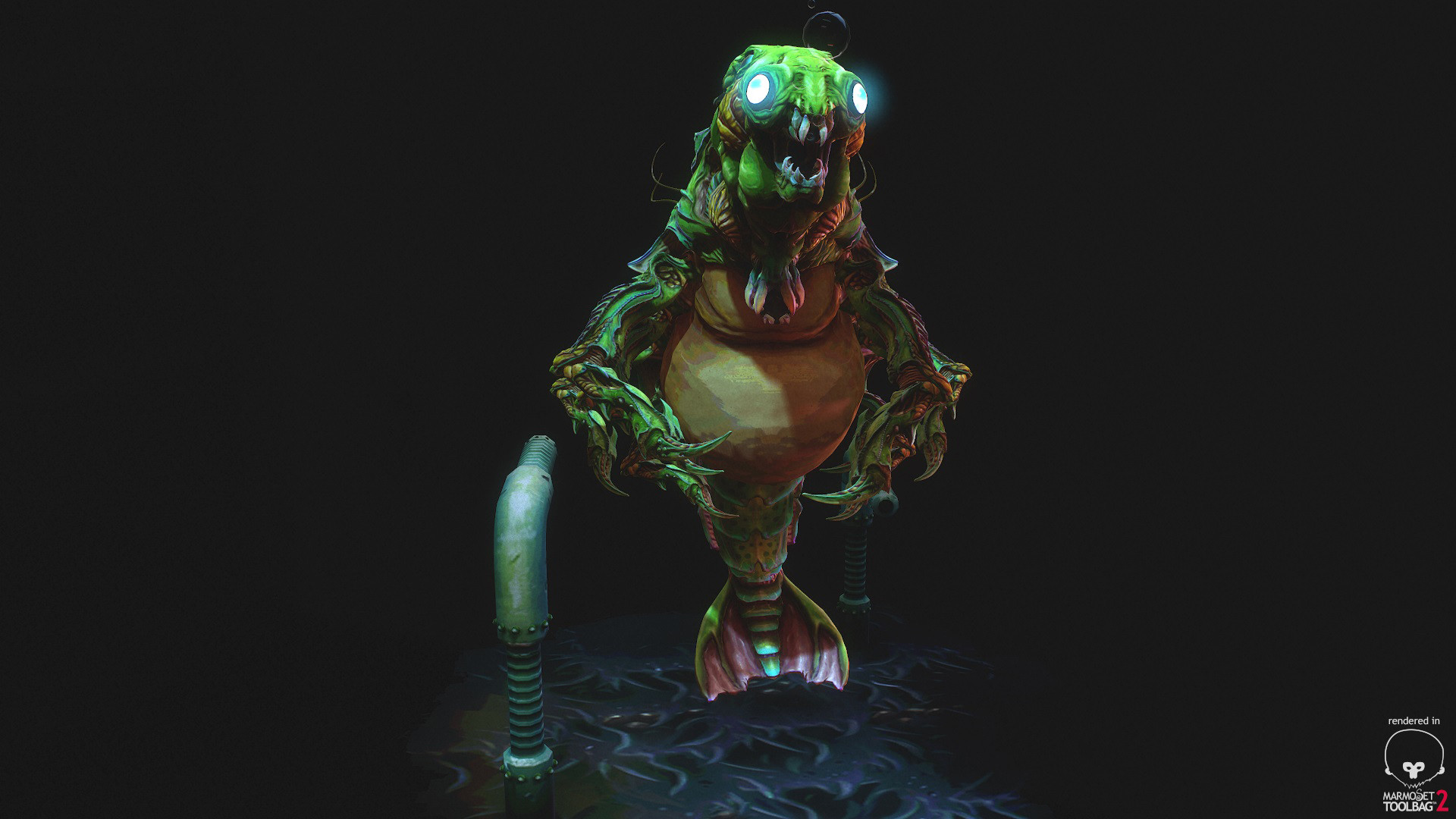 Mariano Steiner ( MarS ) - Draygon ( Super Metroid Boss - Fan art )