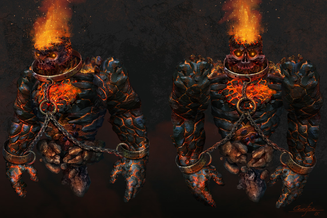 ArtStation Fire Golem