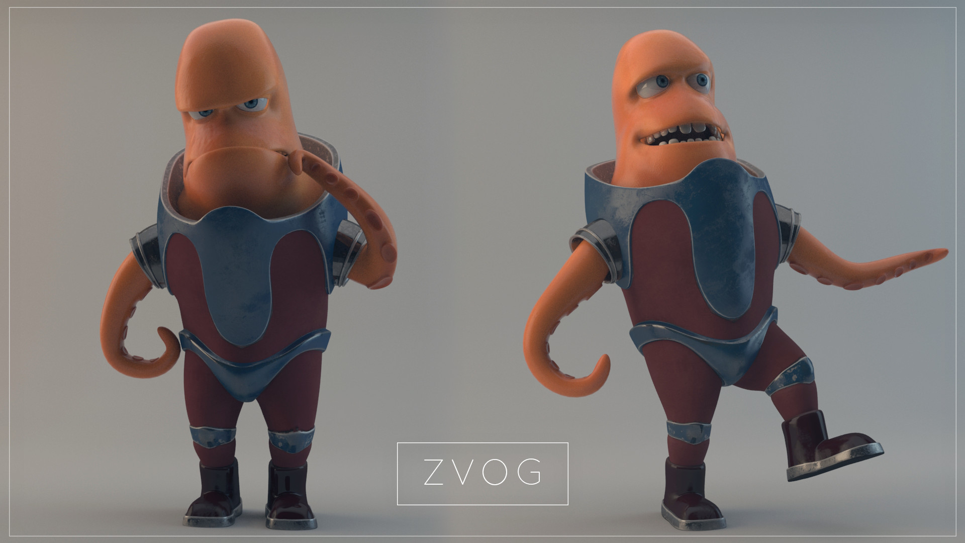 ArtStation - ZVOG - Cartoon Alien Character