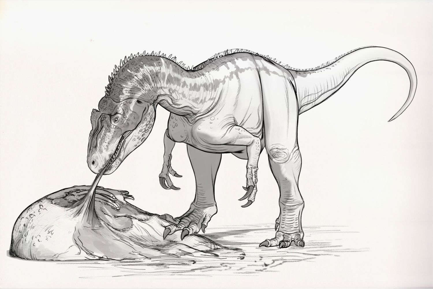 ArtStation Draw Dinovember Day 3 Allosaurus