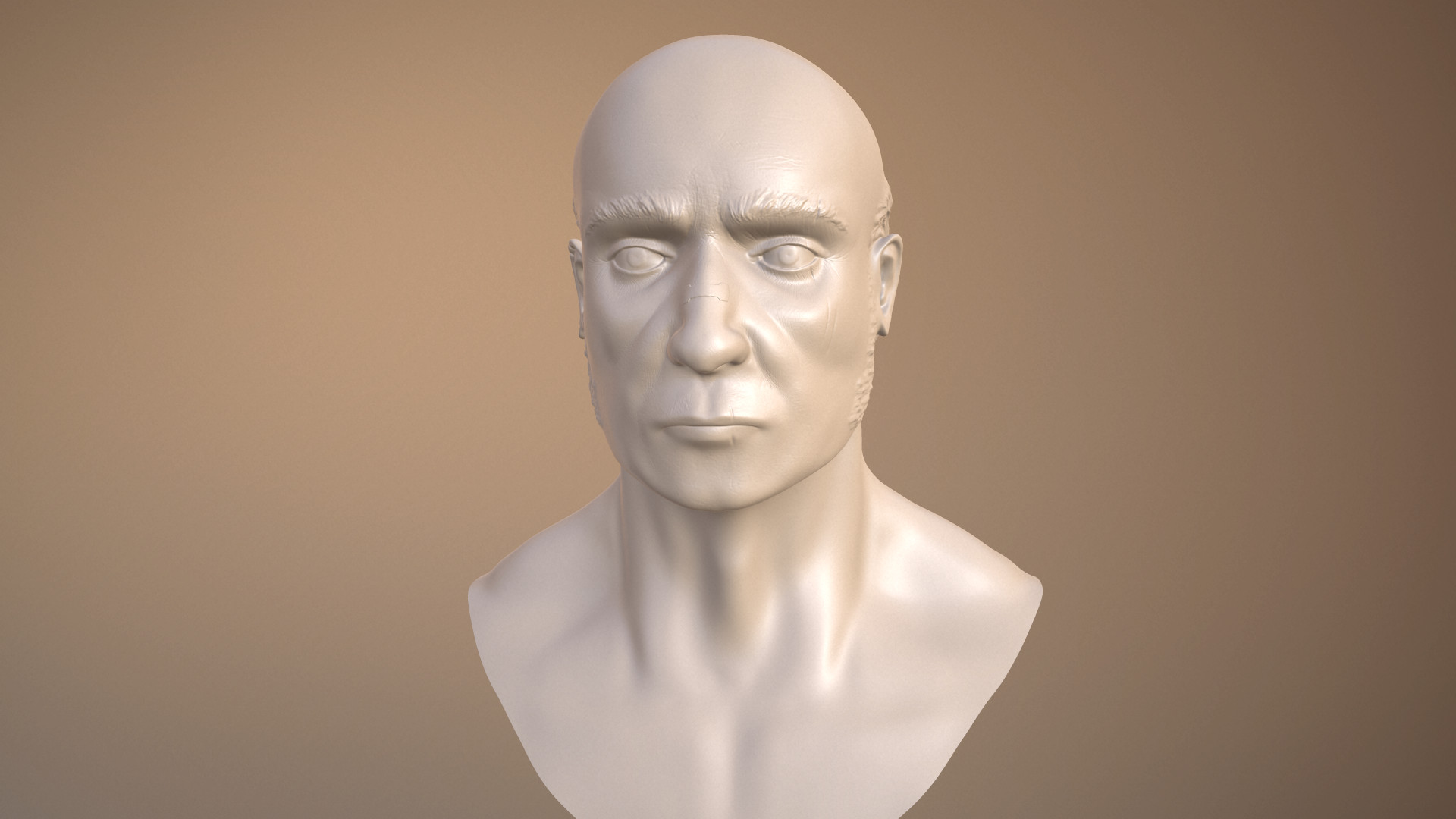 ArtStation Head sculpture sketch