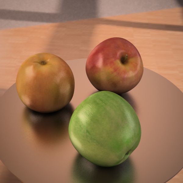Artstation 3d Model Apple Fruit Stephan Plotnicov