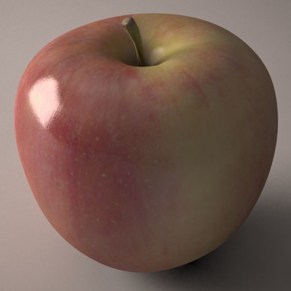 3D model apple fruit 9